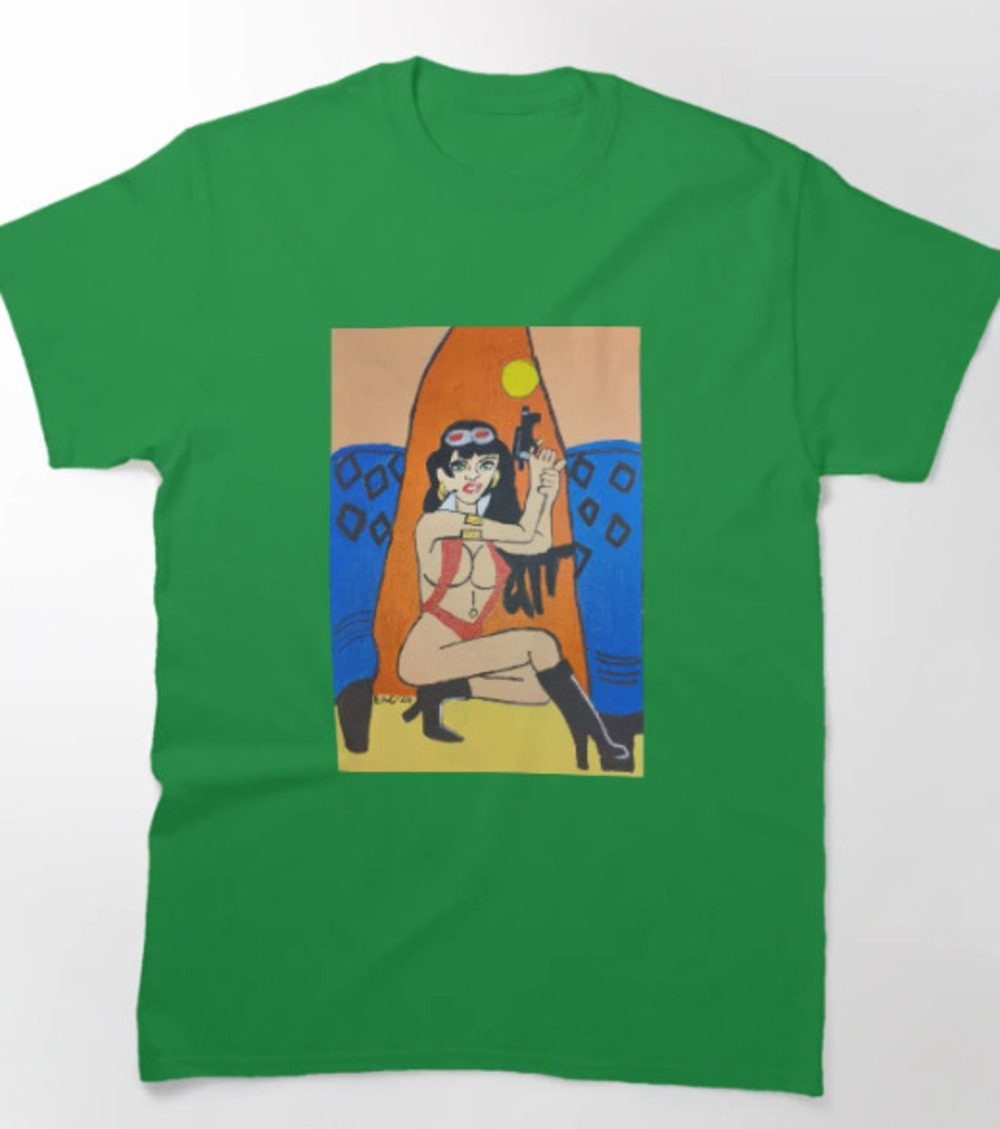 Vampirella Showdown Classic T Shirt Irish Green